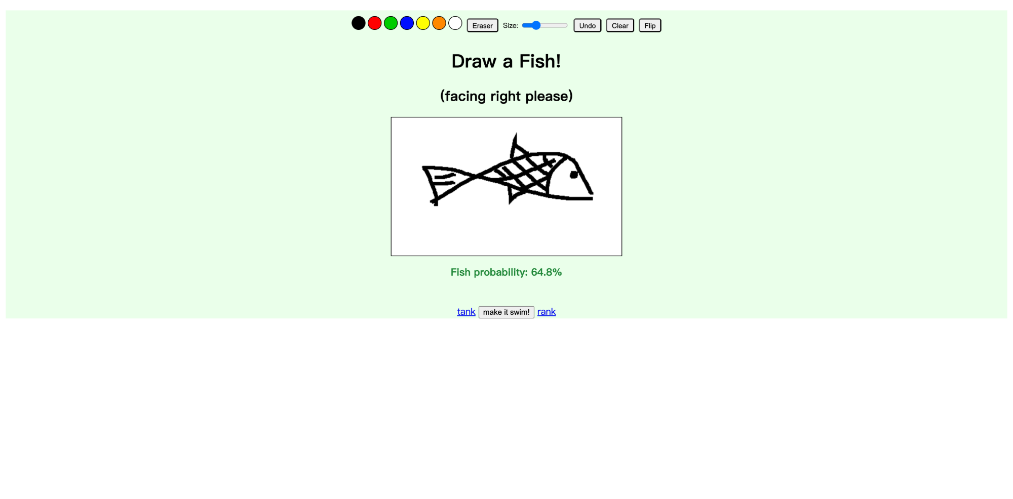 Draw a Fish website screenshot