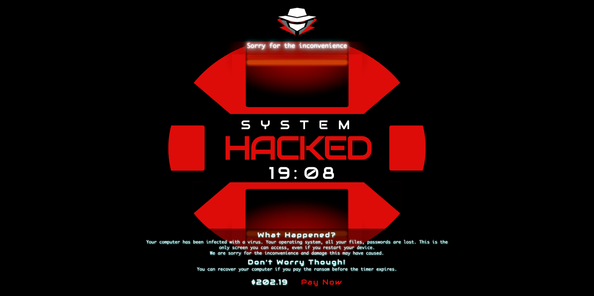 Hacked Screen website screenshot