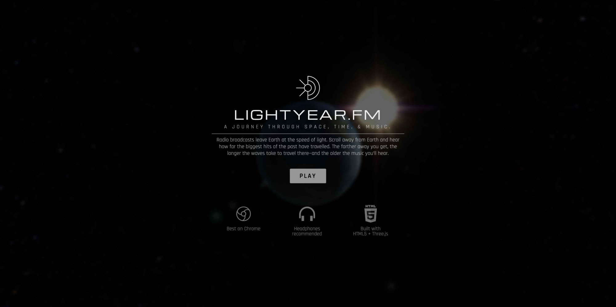 Lightyear.fm website screenshot