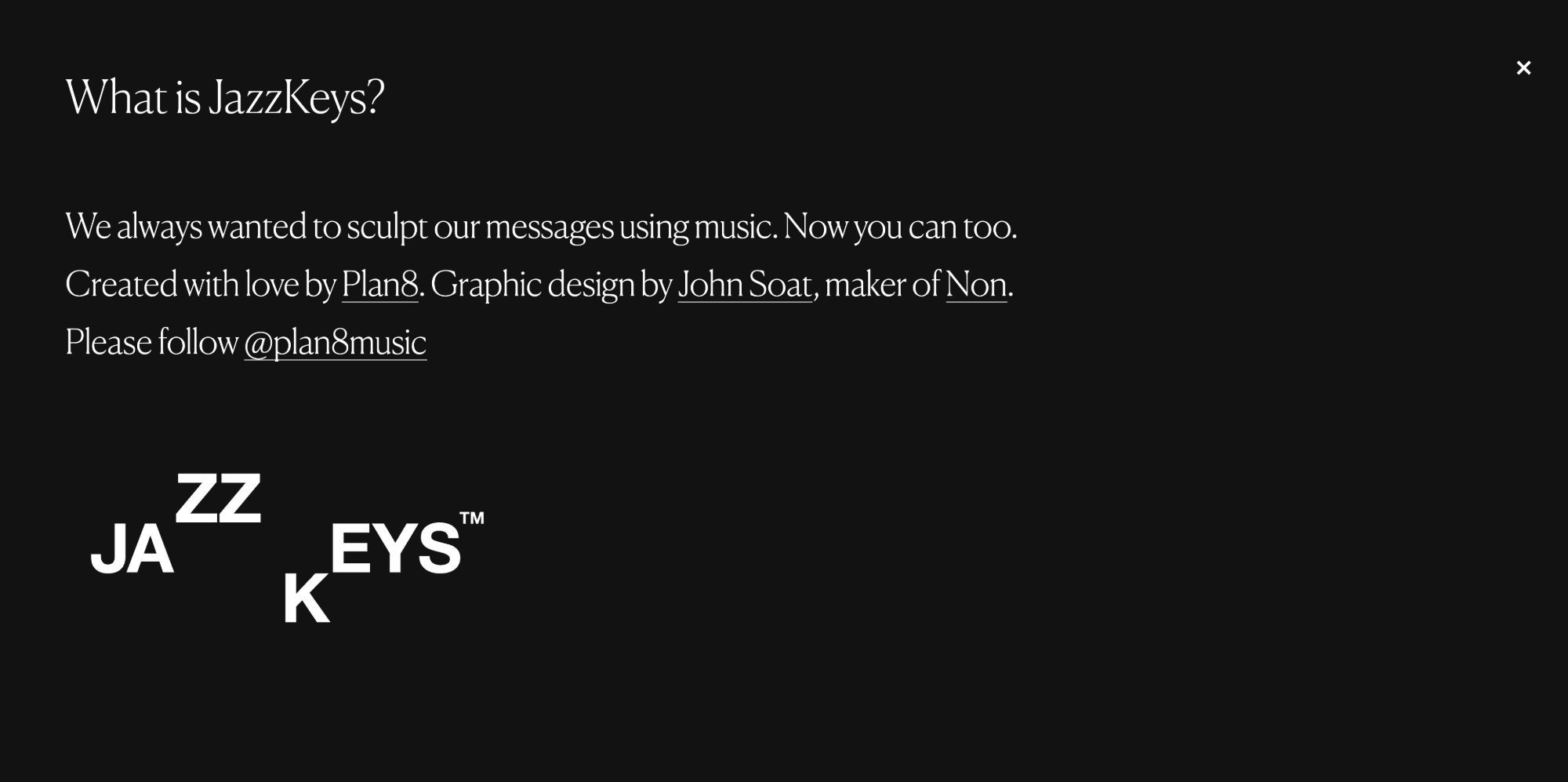 JazzKeys website screenshot